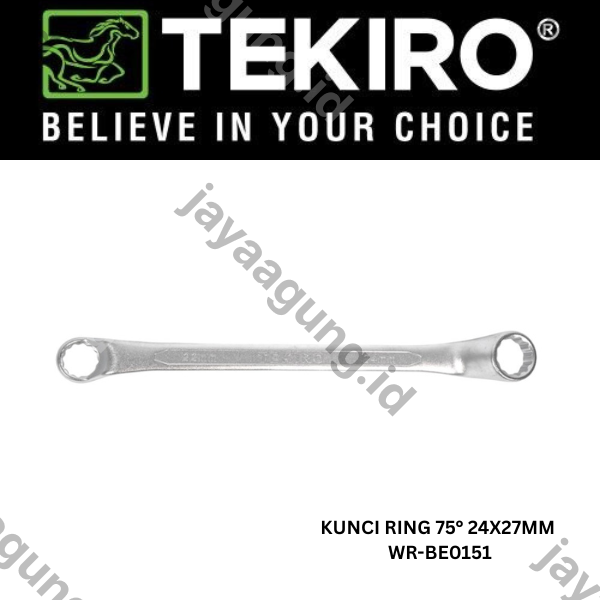 Gambar KUNCI RING 75° TEKIRO 24X27MM WR-BE0151 ke-2