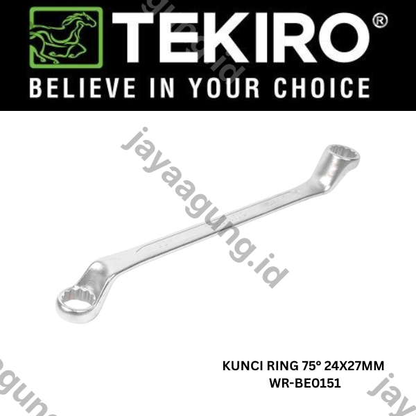 Gambar KUNCI RING 75° TEKIRO 24X27MM WR-BE0151 ke-3