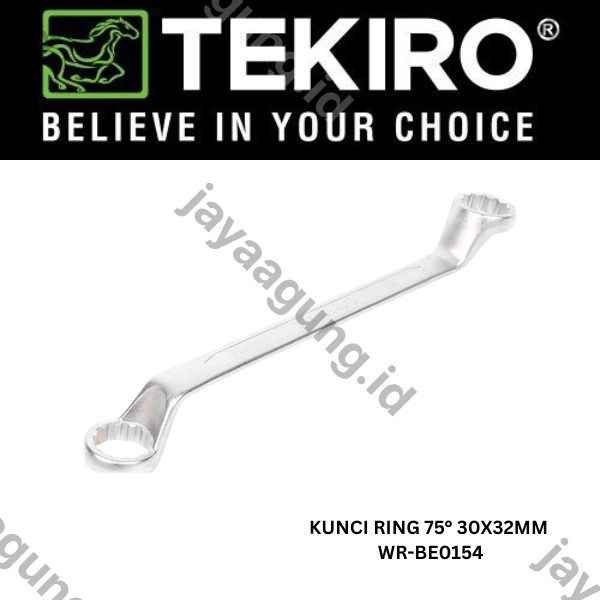 Gambar KUNCI RING 75° TEKIRO 30X32MM WR-BE0154 ke-3