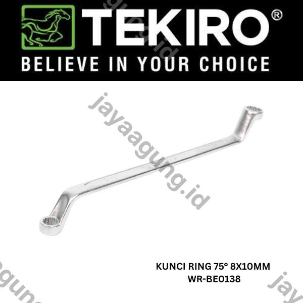 Gambar KUNCI RING 75° TEKIRO 8X10MM WR-BE0138** ke-3