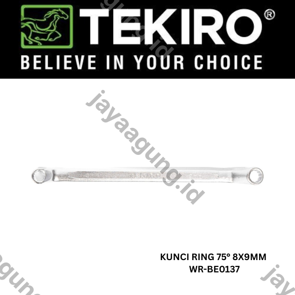 Gambar KUNCI RING 75° TEKIRO 8X9MM WR-BE0137** ke-2