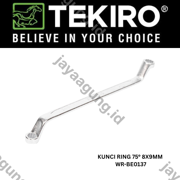 Gambar KUNCI RING 75° TEKIRO 8X9MM WR-BE0137** ke-3