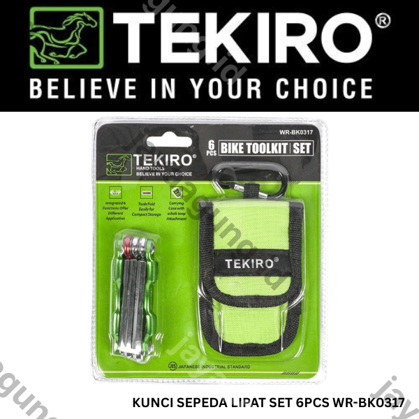 KUNCI SEPEDA LIPAT SET TEKIRO 6PCS WR-BK0317
