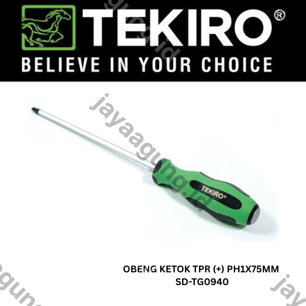 Gambar OBENG KETOK TPR TEKIRO (+) PH1X75MM SD-TG0940 ke-3