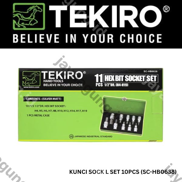 Gambar KUNCI SOCK L SET TEKIRO 10PCS (SC-HB0638) ke-2