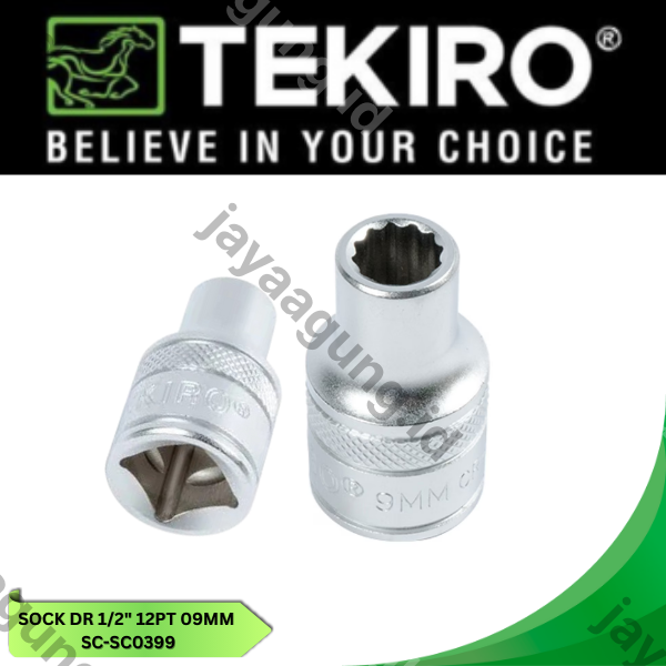 SOCK DR 1/2" TEKIRO 12PT 09MM SC-SC0399