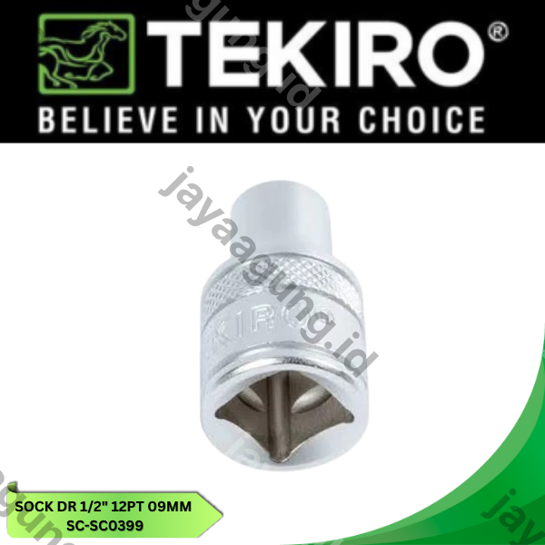Gambar SOCK DR 1/2" TEKIRO 12PT 09MM SC-SC0399 ke-2