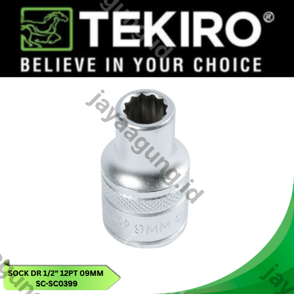 Gambar SOCK DR 1/2" TEKIRO 12PT 09MM SC-SC0399 ke-3