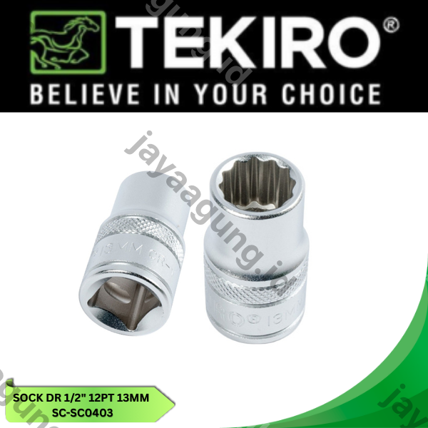 SOCK DR 1/2" TEKIRO 12PT 13MM SC-SC0403