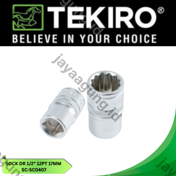 SOCK DR 1/2" TEKIRO 12PT 17MM SC-SC0407