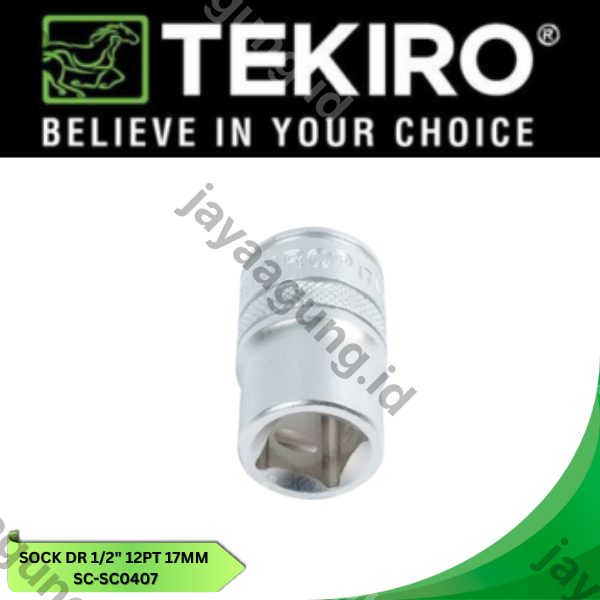 Gambar SOCK DR 1/2" TEKIRO 12PT 17MM SC-SC0407 ke-3