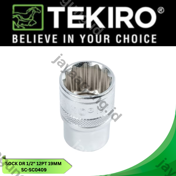 Gambar SOCK DR 1/2" TEKIRO 12PT 19MM SC-SC0409 ke-2