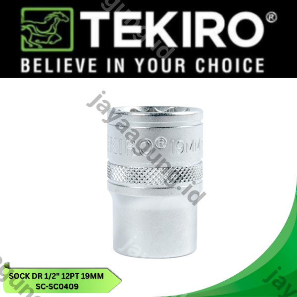 Gambar SOCK DR 1/2" TEKIRO 12PT 19MM SC-SC0409 ke-4
