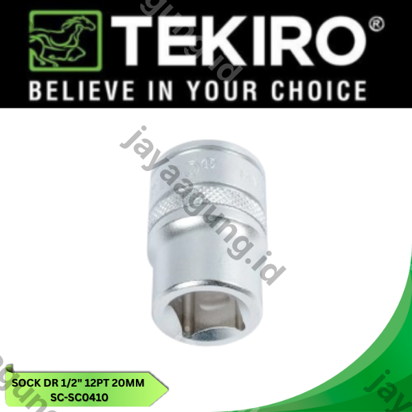 Gambar SOCK DR 1/2" TEKIRO 12PT 20MM SC-SC0410 ke-3