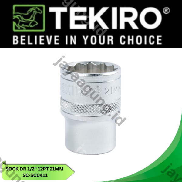 Gambar SOCK DR 1/2" TEKIRO 12PT 21MM SC-SC0411 ke-2