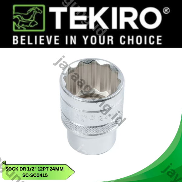 Gambar SOCK DR 1/2" TEKIRO 12PT 24MM SC-SC0414 ke-4