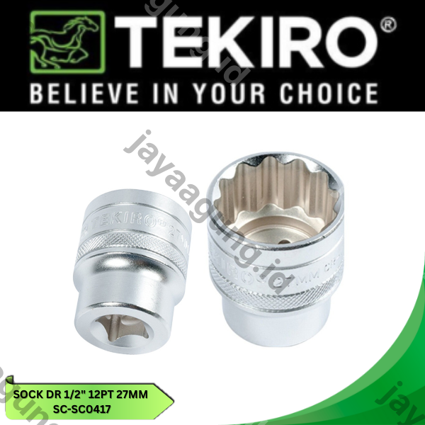 SOCK DR 1/2" TEKIRO 12PT 27MM SC-SC0417