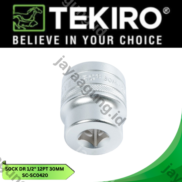 Gambar SOCK DR 1/2" TEKIRO 12PT 30MM SC-SC0420 ke-3