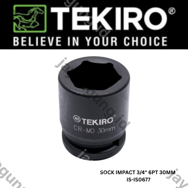 SOCK IMPACT 3/4" TEKIRO 6PT 30MM IS-IS0677