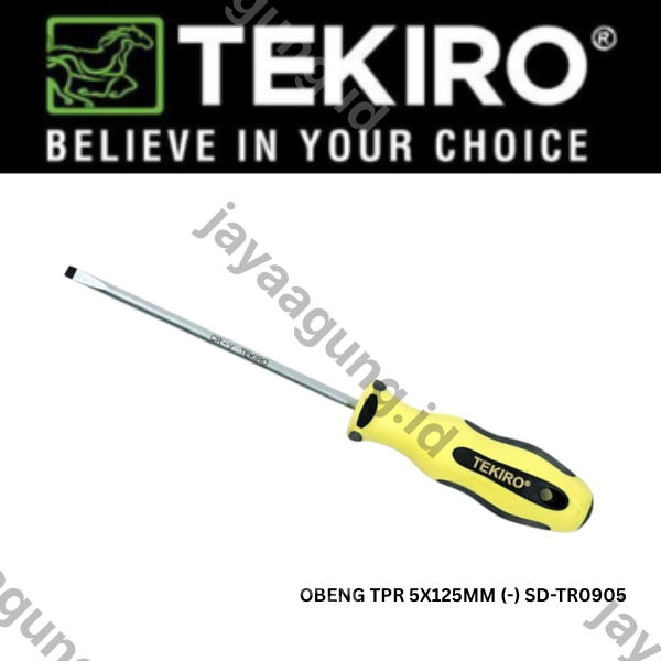Gambar OBENG TPR TEKIRO 5X125MM (-) SD-TR0905 ke-2