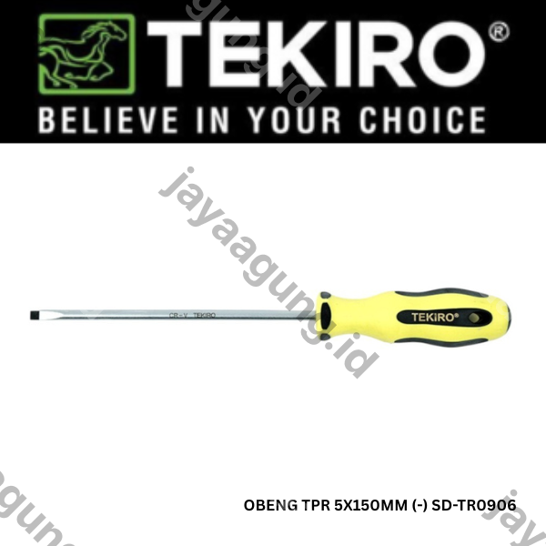 OBENG TPR TEKIRO 5X150MM (-) SD-TR0906