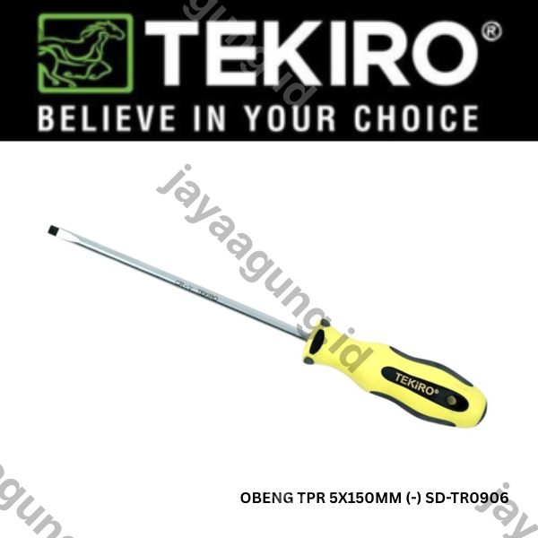 Gambar OBENG TPR TEKIRO 5X150MM (-) SD-TR0906 ke-2