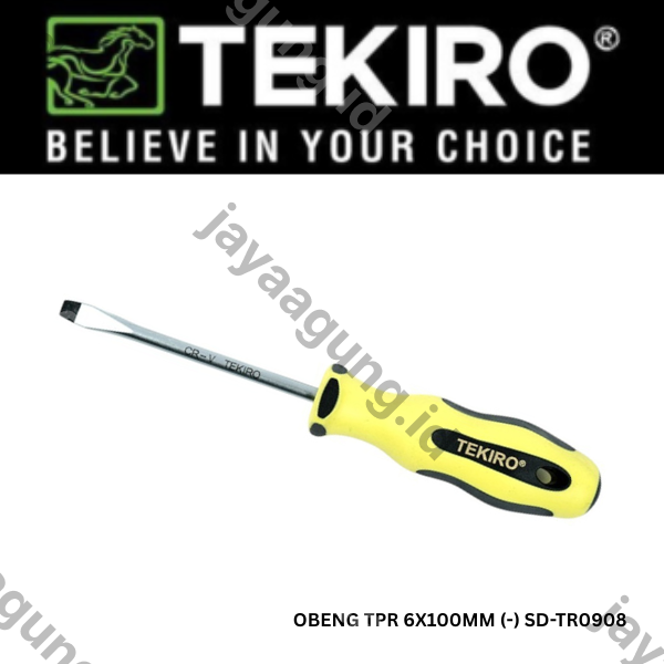Gambar OBENG TPR TEKIRO 6X100MM (-) SD-TR0908 ke-2