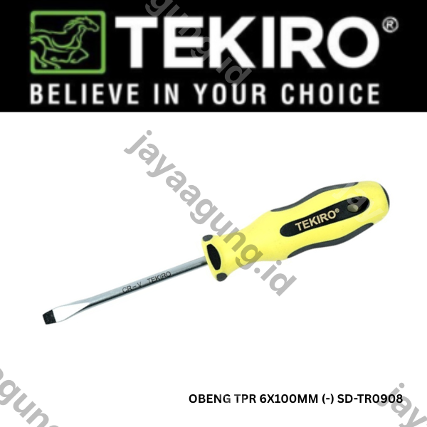 Gambar OBENG TPR TEKIRO 6X100MM (-) SD-TR0908 ke-3