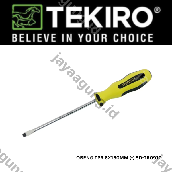 Gambar OBENG TPR TEKIRO 6X150MM (-) SD-TR0910 ke-2
