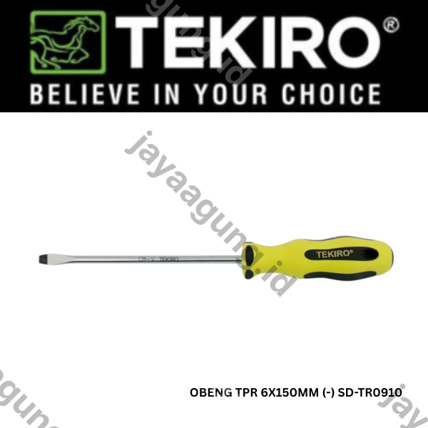 Gambar OBENG TPR TEKIRO 6X150MM (-) SD-TR0910 ke-3