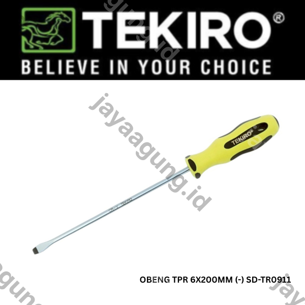 Gambar OBENG TPR TEKIRO 6X200MM (-) SD-TR0911 ke-2