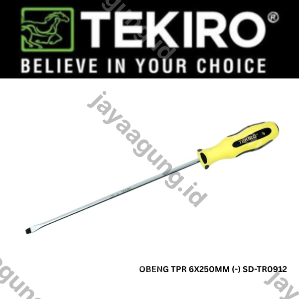 Gambar OBENG TPR TEKIRO 6X250MM (-) SD-TR0912 ke-2