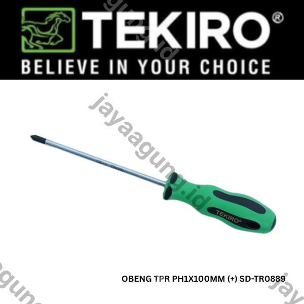 Gambar OBENG TPR TEKIRO PH1X100MM (+) SD-TR0889 ke-2