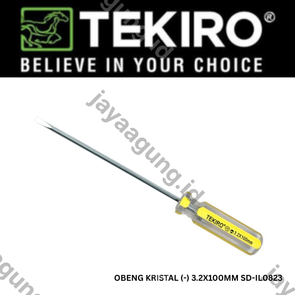Gambar OBENG KRISTAL TEKIRO (-) 3.2X100MM SD-IL0823 ke-2