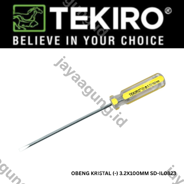 Gambar OBENG KRISTAL TEKIRO (-) 3.2X100MM SD-IL0823 ke-3