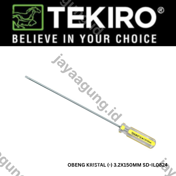 Gambar OBENG KRISTAL TEKIRO (-) 3.2X150MM SD-IL0824 ke-2