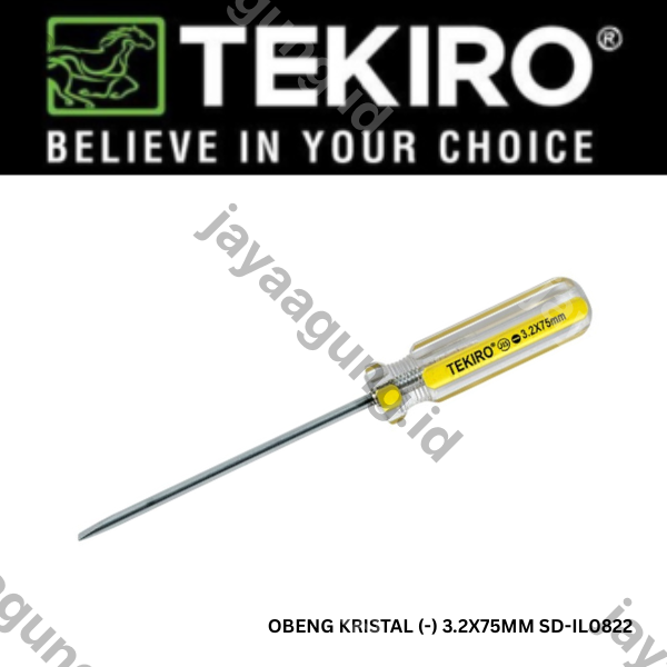 Gambar OBENG KRISTAL TEKIRO (-) 3.2X75MM SD-IL0822 ke-3