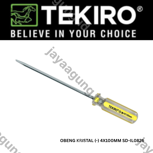Gambar OBENG KRISTAL TEKIRO (-) 4X100MM SD-IL0826 ke-2