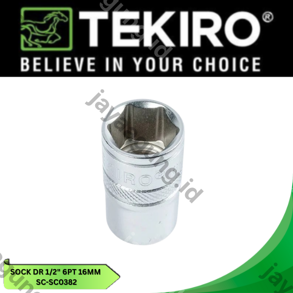Gambar SOCK DR 1/2" TEKIRO 6PT 16MM SC-SC0382 ke-2