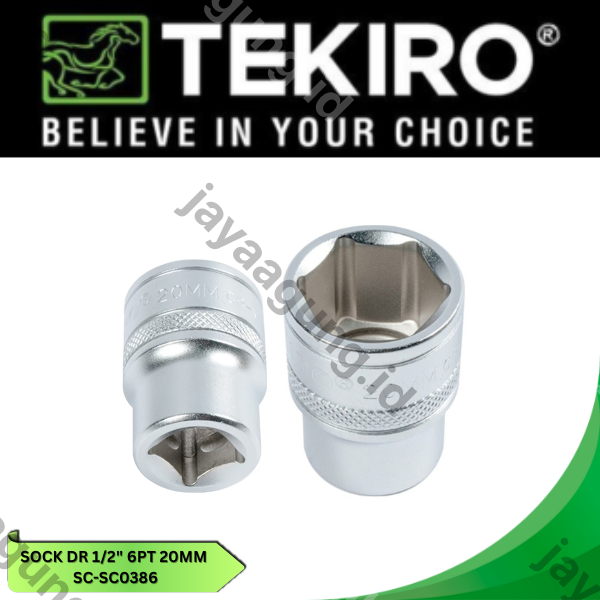 SOCK DR 1/2" TEKIRO 6PT 20MM SC-SC0386