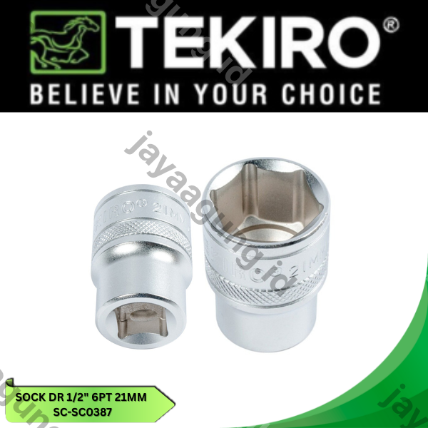 SOCK DR 1/2" TEKIRO 6PT 21MM SC-SC0387