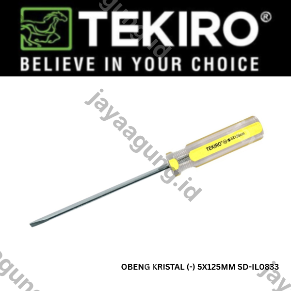Gambar OBENG KRISTAL TEKIRO (-) 5X125MM SD-IL0833 ke-2