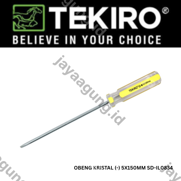 Gambar OBENG KRISTAL TEKIRO (-) 5X150MM SD-IL0834 ke-2
