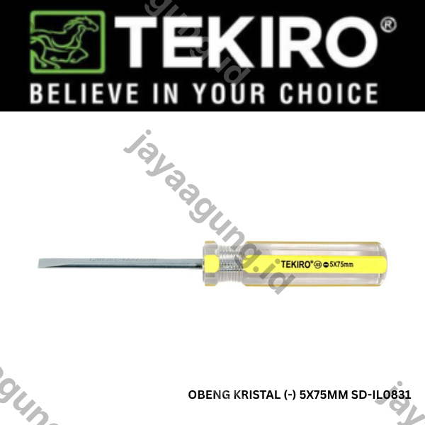 Gambar OBENG KRISTAL TEKIRO (-) 5X75MM SD-IL0831 ke-3