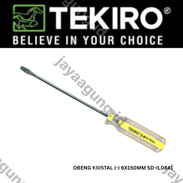 Gambar OBENG KRISTAL TEKIRO (-) 6X150MM SD-IL0841 ke-2