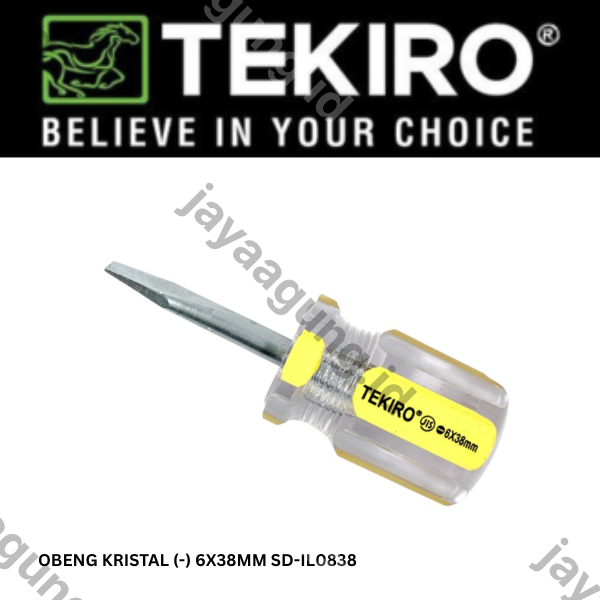 Gambar OBENG KRISTAL TEKIRO (-) 6X38MM SD-IL0838 ke-2