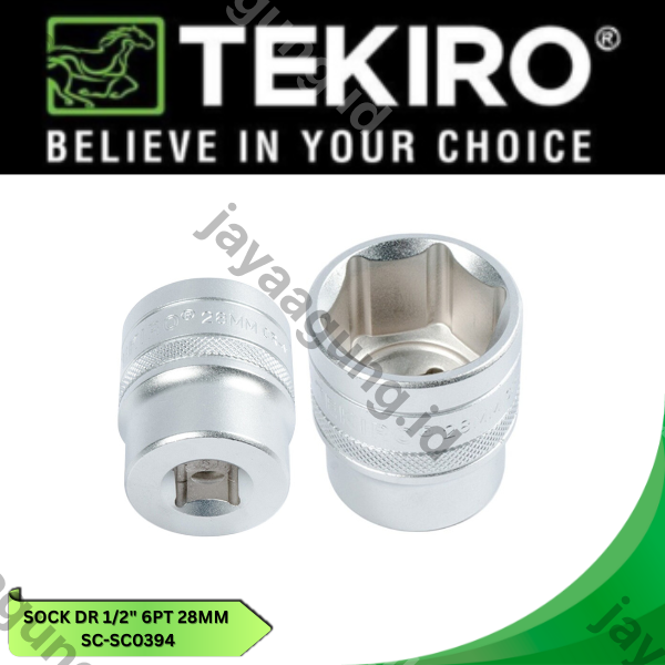 SOCK DR 1/2" TEKIRO 6PT 28MM SC-SC0394