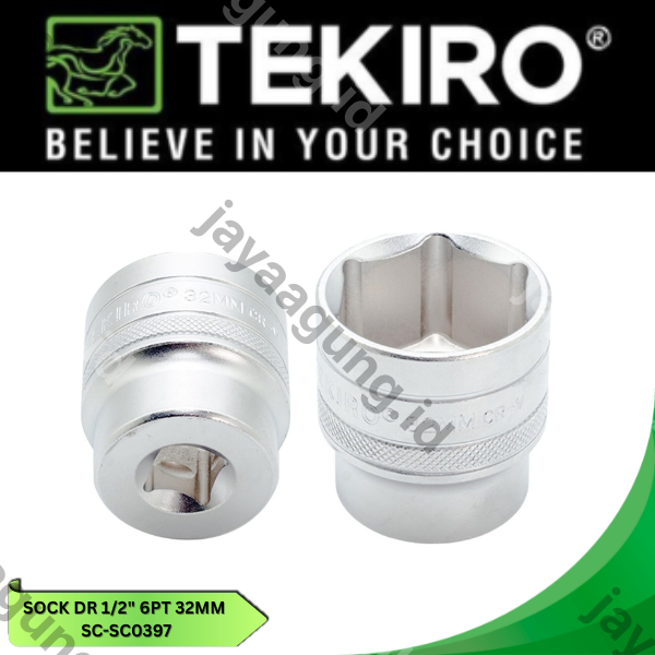 SOCK DR 1/2" TEKIRO 6PT 32MM SC-SC0397
