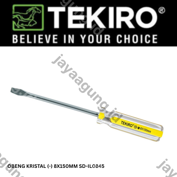 Gambar OBENG KRISTAL TEKIRO (-) 8X150MM SD-IL0845 ke-2