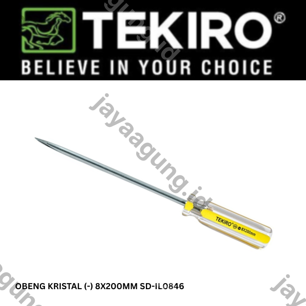 Gambar OBENG KRISTAL TEKIRO (-) 8X200MM SD-IL0846 ke-2